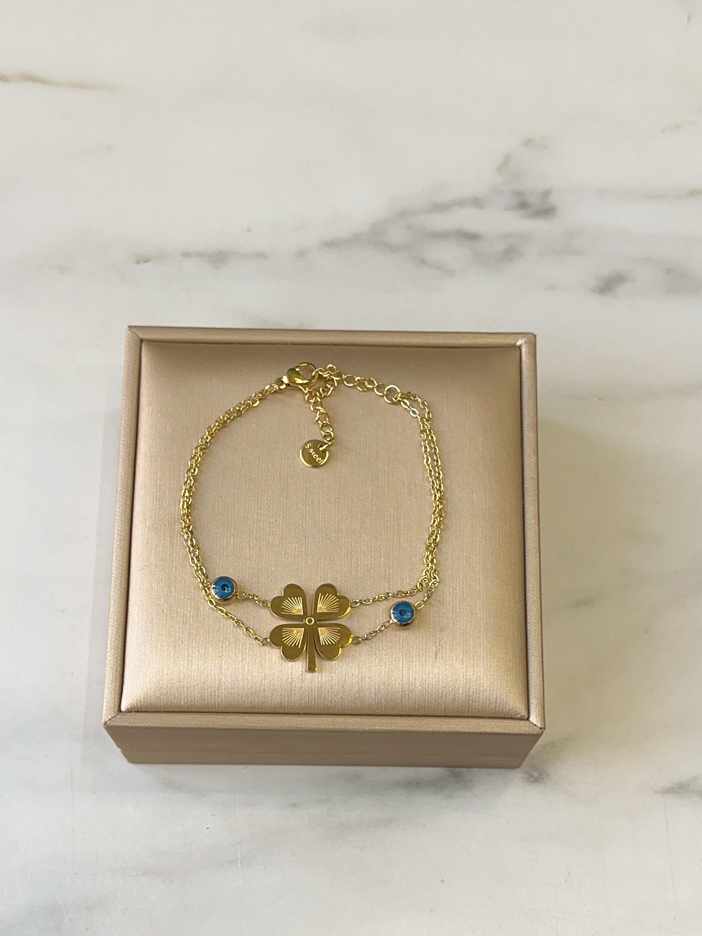 Gold Yoncalı Çelik Kadın Bileklik